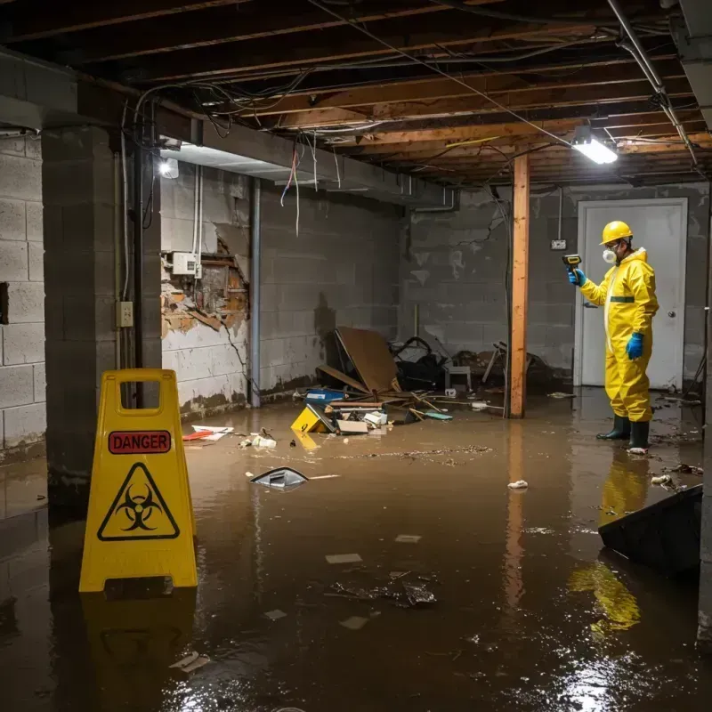 Flooded Basement Electrical Hazard in Kotzebue, AK Property